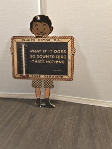 En-Ar-Co White Rose Gasoline Advertising Thermometer