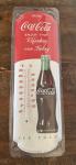 Coca-Cola Refreshing Feeling Antique Thermometer 27”