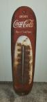Coca-Cola Vintage Metal Advertising Thermometer Sign