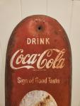 Coca-Cola Vintage Metal Advertising Thermometer Sign