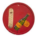 Vintage 40s-50s Squirt Soda Round Thermometer 9