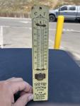 1920s Wooden Advertising Thermometer - Free-Port Tijuana