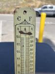 1920s Wooden Advertising Thermometer - Free-Port Tijuana