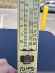 1920s Wooden Advertising Thermometer - Free-Port Tijuana