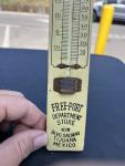 1920s Wooden Advertising Thermometer - Free-Port Tijuana