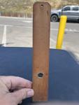 1920s Wooden Advertising Thermometer - Free-Port Tijuana