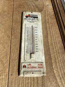 Vintage International Motor Trucks Metal Thermometer