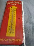 Vintage 1952 Royal Crown Cola Thermometer Sign