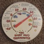 Handy Dad's Vintage Wall Thermometer
