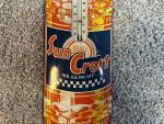 1950s Sun Crest Orange Soda Thermometer Sign