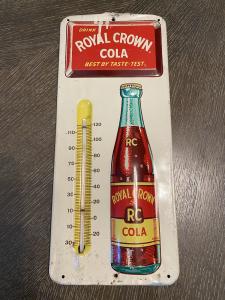 Vintage RC Royal Crown Cola Thermometer Sign