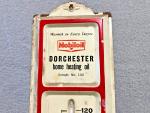 Vintage MOBILOIL Metal Wall Thermometer