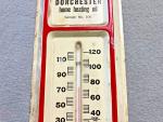 Vintage MOBILOIL Metal Wall Thermometer