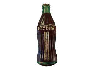 Vintage Coca-Cola Tin Thermometer Advertising Sign