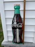1960s Coca Cola Bottle Advertising Thermometer 29”
