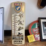 Ducks Unlimited Vintage 24" Metal Wall Thermometer