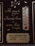Roy Williams & Son Chrysler Plymouth Antique Thermometer