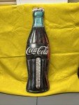 Vintage Coca-Cola Bottle Thermometer - 29" Tall