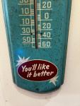 Vintage Double-Cola Soda Pop Metal Thermometer Sign