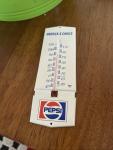Pepsi Vintage Metal Thermometer Sign Made in USA