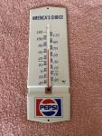 Pepsi Vintage Metal Thermometer Sign Made in USA