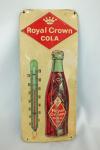 Vintage RC Cola Embossed Advertising Thermometer Sign