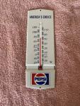 Pepsi Vintage Metal Thermometer Sign Made in USA