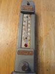 Sheffield Column Vintage Metal Thermometer Dayton OH