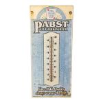 Pabst Blue Ribbon Vintage Metal Thermometer Sign