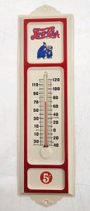 Pepsi-Cola Keystone Cops Vintage Metal Thermometer