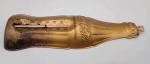 Coca Cola Bottle Shaped Antique Gold Thermometer