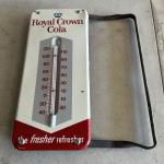 Royal Crown Cola Vintage Metal Advertising Thermometer 13.5
