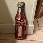 1950s Coca-Cola Bottle Advertising Thermometer Sign