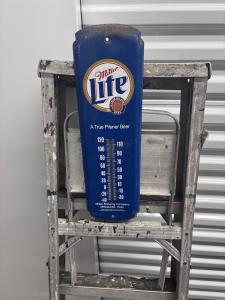 Miller Lite Vintage Advertising Thermometer Sign