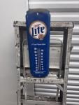 Miller Lite Vintage Advertising Thermometer Sign