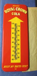 Royal Crown Cola Vintage Soda Thermometer with Box