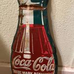 1950s Coca-Cola Bottle Advertising Thermometer Sign