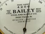 Vintage Bailey Coal and Supply 6" Thermometer