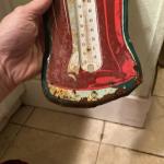 1950s Coca-Cola Bottle Advertising Thermometer Sign