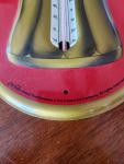 Coca-Cola Vintage Bottle Thermometer Sign Red & Gold