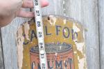 Calumet Powder Wooden Thermometer Dealer Sign 1910s