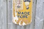 Calumet Powder Wooden Thermometer Dealer Sign 1910s