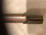 Vintage TAG Thermometer with Brass Base and Wood Holder