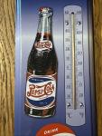 Pepsi Cola Any Weather Metal Tin Thermometer