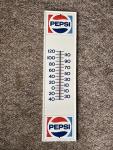 1970s Vintage Pepsi Advertising Wall Thermometer