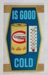 Vintage Gibbons Beer Advertising Thermometer Sign