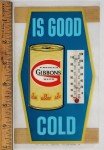 Vintage Gibbons Beer Advertising Thermometer Sign