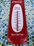 Coca-Cola Vintage Metal Thermometer Advertising Sign