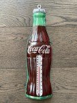 Donasco Coca-Cola Bottle Thermometer Advertising Sign