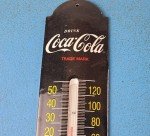 Coca-Cola Porcelain Thermometer Vintage Advertising Sign